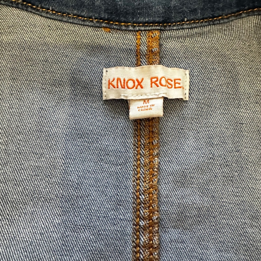Knox Rose Blue Denim Zip-Front Jacket - Picture 9 of 12
